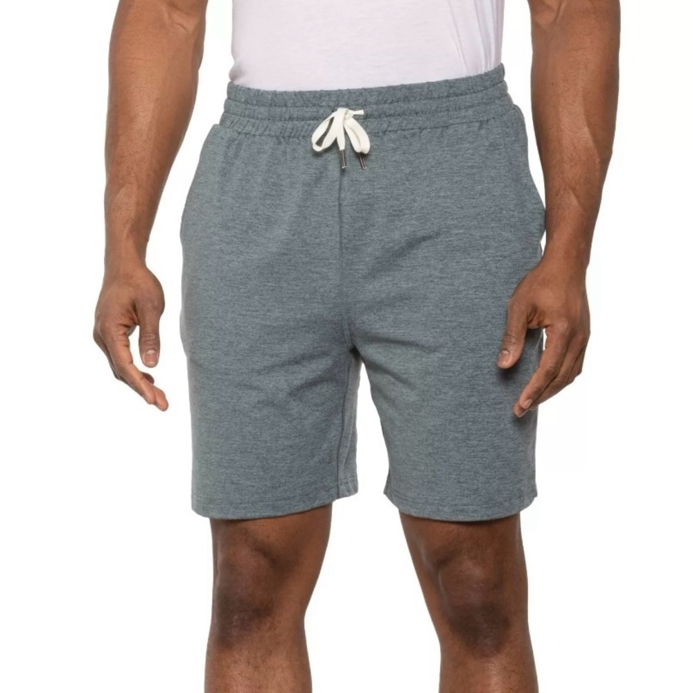 FEAT Men's Flowtech Roam Shorts Small Gray‎ Heather Elastic Waistband Drawstring